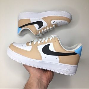 NEW Nike Air Force 1 Low Desert Sand Custom